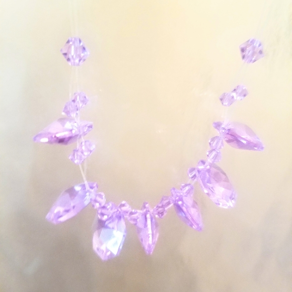 Vintage Retro Crystal Necklace & Earring Set - Picture 4 of 8